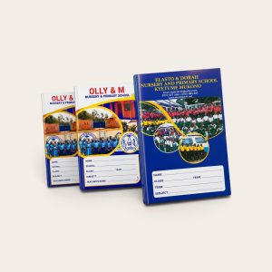 school branded 4 Quire books