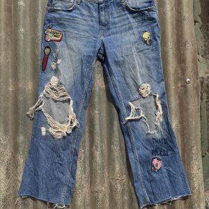 Vintage ripped ladies jeans
