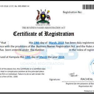 Business registration